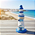 Farol Mediterrâneo Decorativo Náutico  Praia 5x13cm em MDF - Imagem 5