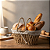 Cesto Organizador Multiuso Oval para Pão com Alça 25cm Flor - Imagem 4