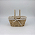 Cesto Organizador Multiuso Oval para Pão com Alça 25cm Flor - Imagem 5