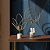 Conjunto de 2 Esculturas Casa Decorativa Dourada Esfera Sala Escritorio - Imagem 9