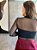 BLUSA EM TULE COM TOP PRETA - Imagem 3