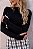 BLUSA CANELADA PRETA - Imagem 3
