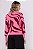 BLUSA TRICOT MANGA LONGA ZEBRADA ROSA - Imagem 3