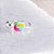 Brinco Piercing Fake Tie Dye - Joia em Prata 925 - Imagem 3