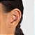 Brinco Piercing Fake Ponto de Luz Preta  - Semijoia Banhada a Ouro 18K - Imagem 2