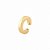 Brinco Piercing Fake Grosso - Semijoia Banhada a Ouro 18K - Imagem 1