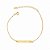 Pulseira Plaquinha Fé - Semijoia Banhada a Ouro 18K - Imagem 1