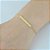 Pulseira Plaquinha Fé - Semijoia Banhada a Ouro 18K - Imagem 2