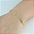 Pulseira Elo de Corações e Cruz - Semijoia Banhada a Ouro 18K - Imagem 2