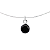 Colar Nylon Ponto de Luz Onix - Joia em Prata 925 - Imagem 2