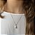 Conjunto Colar e Brinco Gota Cravejada Transparente - Semijoia Banhada a Prata - Imagem 5