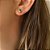 Conjunto Colar e Brinco Gota Cravejada Esmeralda - Semijoia Banhada a Ouro 18K - Imagem 4