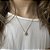 Conjunto Colar e Brinco Gota Cravejada Transparente - Semijoia Banhada a Ouro 18K - Imagem 4