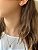 Conjunto Colar e Brinco Gota Cravejada Transparente - Semijoia Banhada a Ouro 18K - Imagem 2
