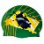 Touca de Natação de Silicone Hammerhead Especial Brasil Flag - Imagem 3