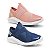 Tênis Meia Nike Slip On Sem Cadarço Elástico Bege e Marinho - Imagem 1