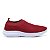Tênis Meia Original Slip On Sem Cadarço Elástico Bege e Vermelho - Imagem 4
