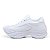 Tênis Feminino Plataforma Casual Sneakers Branco Furado - Imagem 4