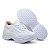 Tênis Feminino Plataforma Casual Sneakers Branco Colors - Imagem 1