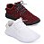 Kit 2 Pares Tênis Adidas Yeezy Boost Branco e Vermelho masculino - Imagem 1