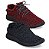 Kit 2 Pares Tênis Adidas Yeezy Boosst preto e vermelho feminino - Imagem 1