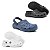 Kit 3 Pares Sandália Sapato Babuche Adulto Branco e Marinho e Preto - Imagem 1