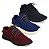 Kit 3 Pares Tênis Adidas Yeezy Boost Preto e Vermelho e Marinho Masculino - Imagem 1