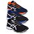 Kit 3 Tênis Asics Revelation Preto Branco, Preto Azul e Marinho Laranja - Imagem 1