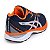 Tênis Asics Revelation Azul Marinho e Laranja Masculino - Imagem 3