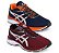 Kit 2 Tênis Asics Revelation Marinho Laranja e Bordô Masculino - Imagem 1