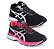 Kit 2 Tênis Asics Revelation Preto Branco e Preto Rosa Unissex - Imagem 1