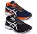 Kit 2 Tênis Asics Revelation Marinho Laranja e Preto Branco Masculino - Imagem 1