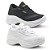 Kit 2 Tênis Puma Femme Plataforma Branco Furado e Preto Glíter - Imagem 1