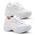 Kit 2 Tênis Puma Femme Plataforma Branco Furado e Branco Colors - Imagem 1