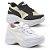 Kit 2 Tênis Puma Femme Plataforma Branco Colors e Preto Prata - Imagem 1