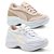 Kit 2 Tênis Puma Femme Plataforma Bege e Branco Colors - Imagem 1