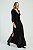 VESTIDO LONGO MY PLACE NO FRENTE PRETO P - Imagem 1