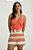SHORT MY PLACE EST LISTRADO TANGERINA P - Imagem 1