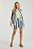 SHORT MY PLACE EST LISTRADO INDIGO P - Imagem 1