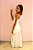 Vestido Longo Tule Drapeado Off White - Imagem 2