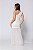 Vestido Longo Tule Drapeado Off White - Imagem 2