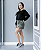 Blusa Bata de Crepe Preta - Imagem 1