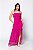 Vestido Longo de Tule com Fenda Pink - Imagem 1