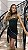 Vestido Suplex com Drapeado Lateral Preto - Imagem 1