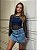 Body de Tule com Top Interno Azul - Imagem 1