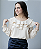 Blusa Bata de Crepe Bege - Imagem 3