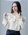 Blusa Bata de Crepe Bege - Imagem 2