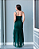 Vestido Longo de Tule com Fenda Verde - Imagem 2
