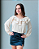 Saia Shorts Prada com Elastano Azul - Imagem 1