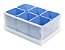 Caixa Organizadora Dello com 6 Porta Objetos Azul Claro 2193B - Imagem 1